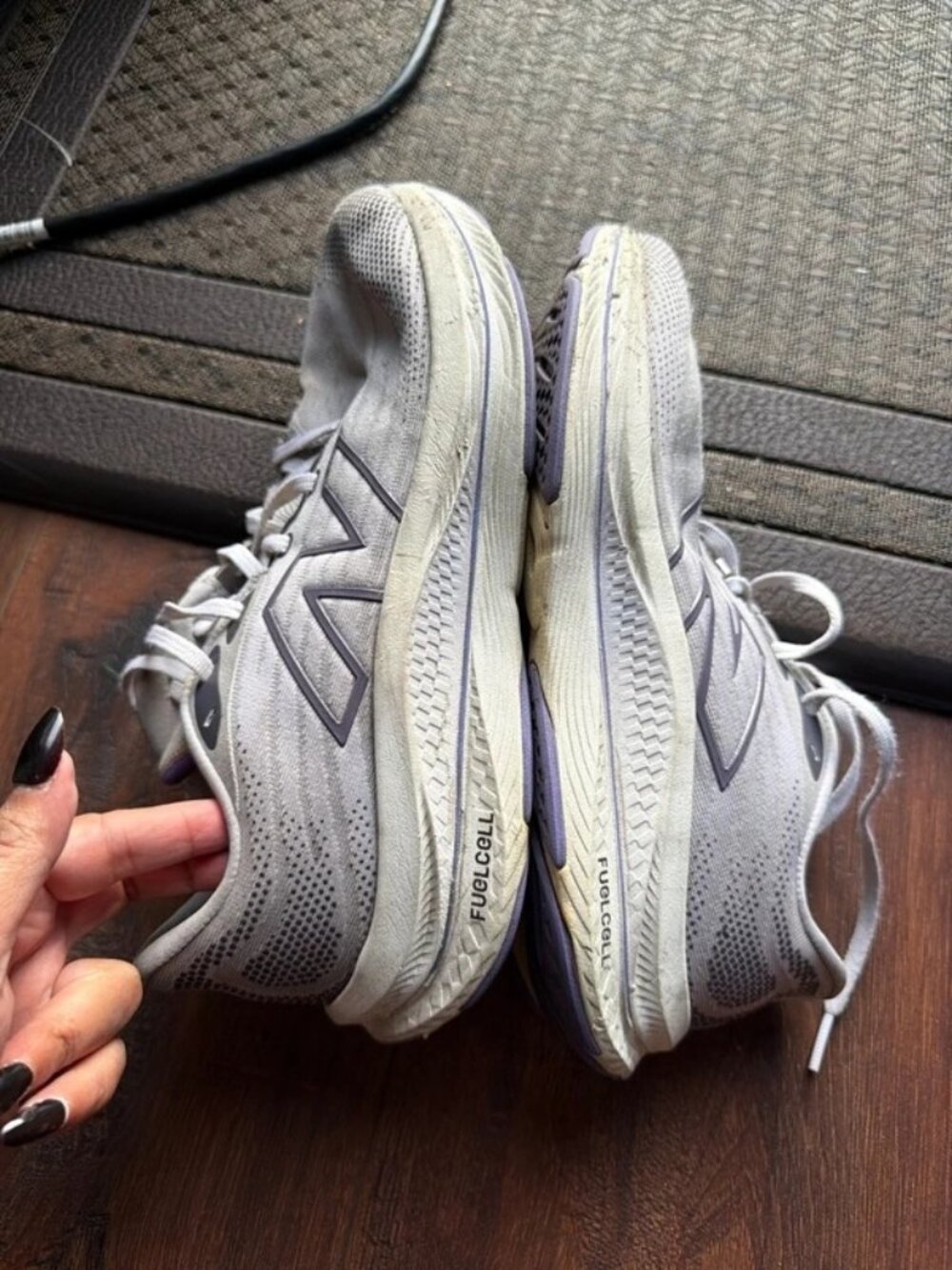 New Balance FuelCell Grey Purple Women's Running Shoes Size US 10 UK 8 EU 41.5